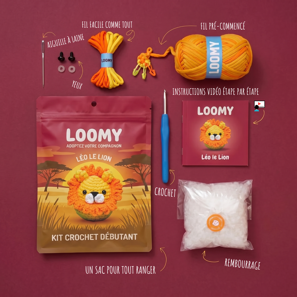 Kit Crochet Débutant | Léo le Lion