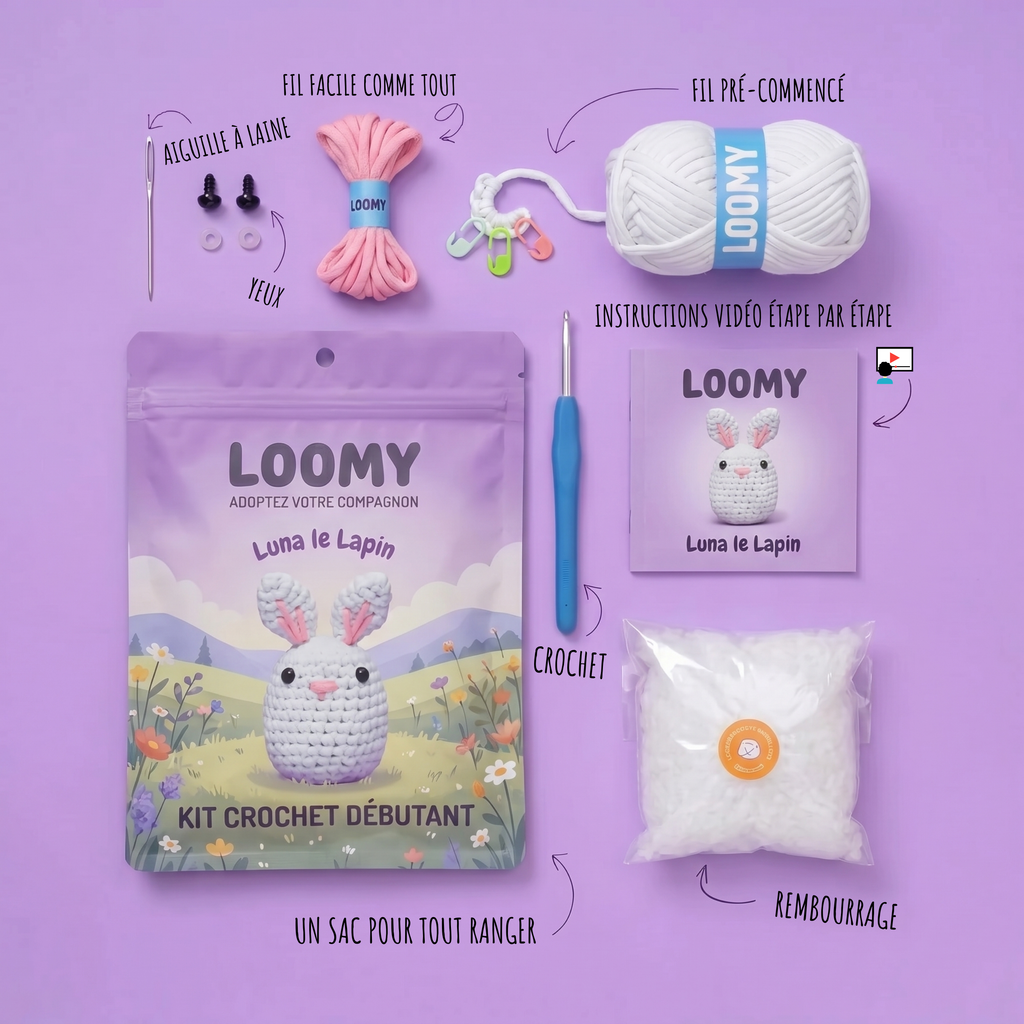 Kit Crochet Débutant | Luna le Lapin