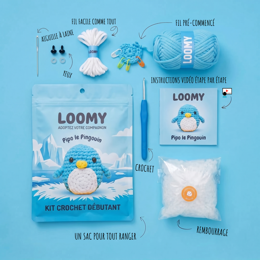 Kit Crochet Débutant | Pippo le Pingouin