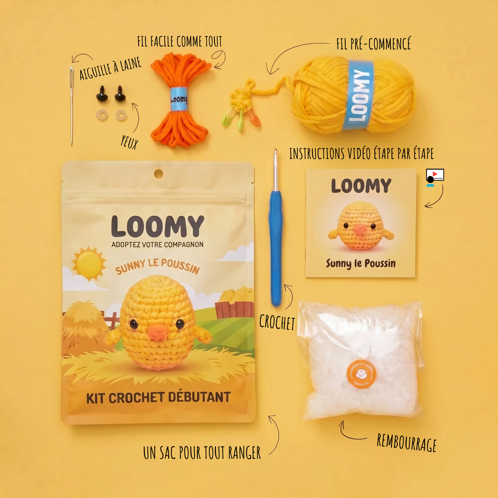 Kit Crochet Débutant | Sunny le Poussin